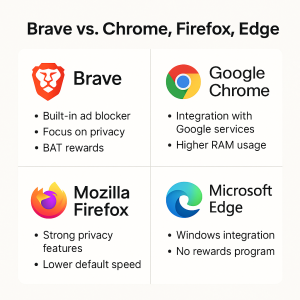 brave bworser VS others